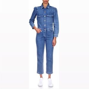 DL1961 freja denim utility jumpsuit tripoli S
